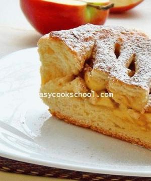 Как приготовить дрожжевой пирог с яблоками по пошаговому рецепту с фото Вкусный и воздушный дрожжевой пирог с яблоками